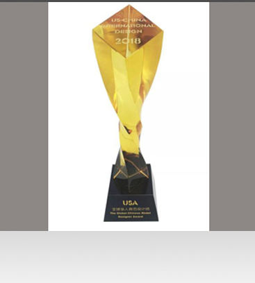 USA 全球華人典范設計師獎杯